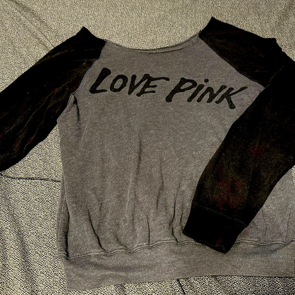 XS VS Pink off the shoulder sweater
